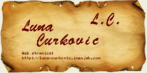 Luna Ćurković vizit kartica